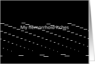 Hemorrhoid itches card