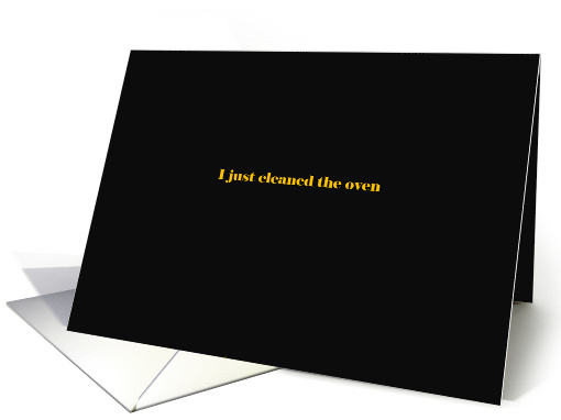 I just cleaned my oven card (1226924)