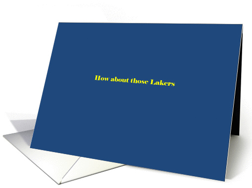 How about those Lakers card (931900)