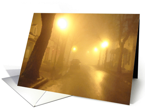 Foggy Street card (901680)