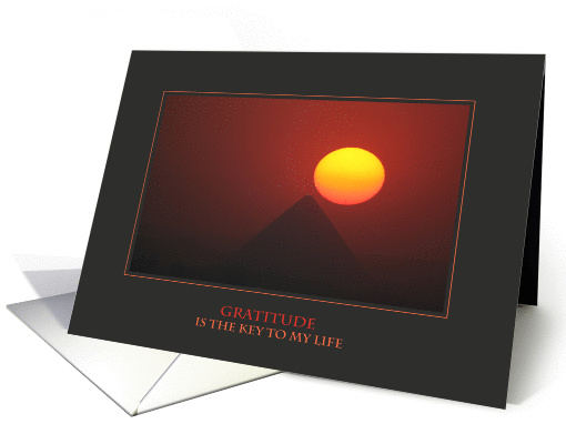 Gratitude is the Key to My Life (Encouragement) card (903079)