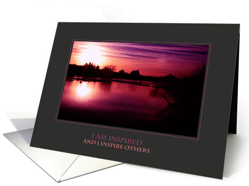 I Am Inspired and I Inspire Others (Encouragement) card (903083)