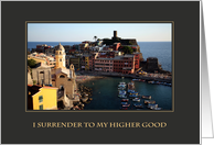 I Surrender To My HIgher Good card