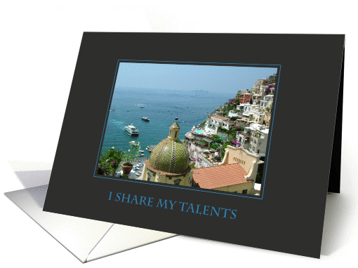 I Share My Talents card (915079)