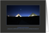 Limitations Create Opportunities For Improvement (Encouragement) card