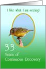 33 Years, I like what I am seeing! Continuous Recovery, card