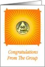 60 YEARS. Congratulations From The Group card