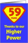 59 Years Thanks to our Higher Power card