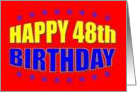 Happy 48th Birthday card