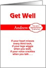 Get Well from all of us, Custom Text card