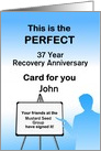 37 Years John, Congratulations From all of us, Custom Text card