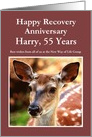 55 Years, Harry, Fallow Deer , From all of us, Custom Text card