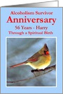 56 Years, Harry, Northern Cardinal, Custom Text card