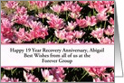 19 Years, Abigail, Field of Tulips, From all of us, Custom Text card