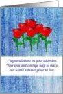 Adoption Congratulations Girl card