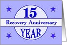 15 Year, Recovery Anniversary card