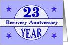 23 Year, Recovery Anniversary card