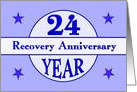 24 Year, Recovery Anniversary card