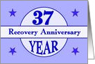 37 Year, Recovery Anniversary card