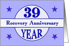 39 Year, Recovery Anniversary card