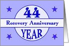 44 Year, Recovery Anniversary card