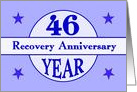 46 Year, Recovery Anniversary card