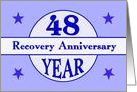 48 Year, Recovery Anniversary card