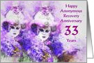 33 Years, Happy Anonymous Recovery Anniversary card