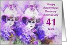 41 Years, Happy Anonymous Recovery Anniversary card