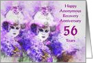 56 Years, Happy Anonymous Recovery Anniversary card