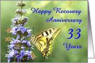 33 Years, Happy Anonymous Recovery Anniversary card