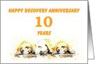 10 Years, Happy Anonymous Recovery Anniversary card