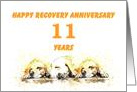 11 Years, Happy Anonymous Recovery Anniversary card