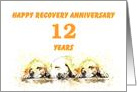 12 Years, Happy Anonymous Recovery Anniversary card