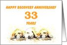33 Years, Happy Anonymous Recovery Anniversary card