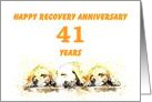 41 Years, Happy Anonymous Recovery Anniversary card