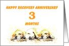 3 Months, Happy Anonymous Recovery Anniversary card