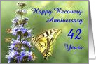 42 Years, Happy Anonymous Recovery Anniversary card