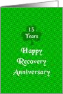 13 Years, Happy Recovery Anniversary, Shamrock Trinity card