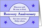 Any year, Recovery Anniversary card