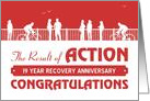 19 Years, Happy Recovery Anniversary, action card