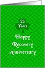 23 Years, Happy Recovery Anniversary, Shamrock Trinity card