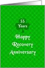33 Years, Happy Recovery Anniversary, Shamrock Trinity card