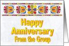 Pa. Dutch, Folk Art, Happy Anniversary, From The Group card