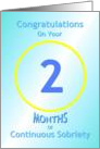 2 Months of Continuous Sobriety, Congratulations card