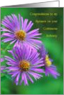 Congratulations to my Sponsor, Sixteen Years, New England Aster, card