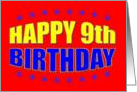 Happy 9th Recovery Birthday card