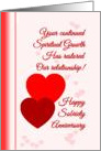 Happy Sobriety Anniversary Red Hearts card