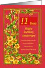 11 Years Happy Sobriety Anniversary card