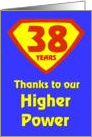 38 Years Thanks to our Higher Power card